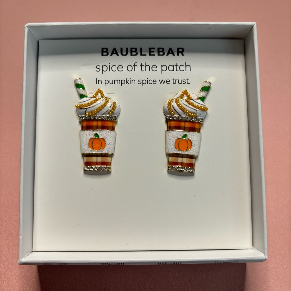 BAUBLEBAR Earrings Fall Earrings Pumpkin Spice Pumpkin Patch coffee latte